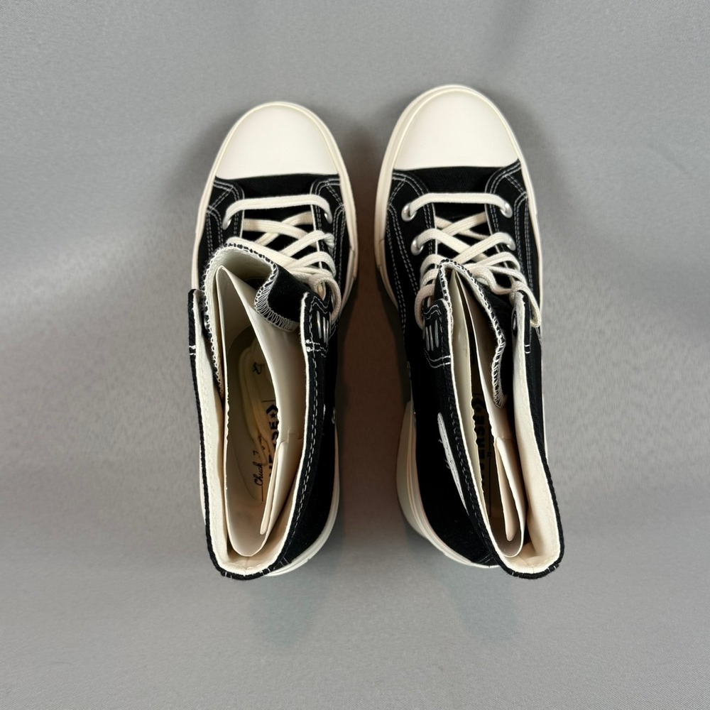 Converse Chuck 70 De Luxe Heel Shoe Women 10.5 Black Chunky Platform A05347C New - Picture 7 of 9